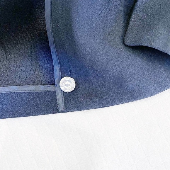 Sonia Rykiel Paris Navy Blue Button Down Blazer SZ40 - Picture 5 of 8